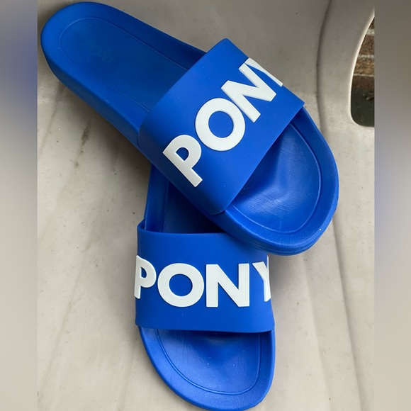 MENS PONY SLIDERS - Picture 2 of 5